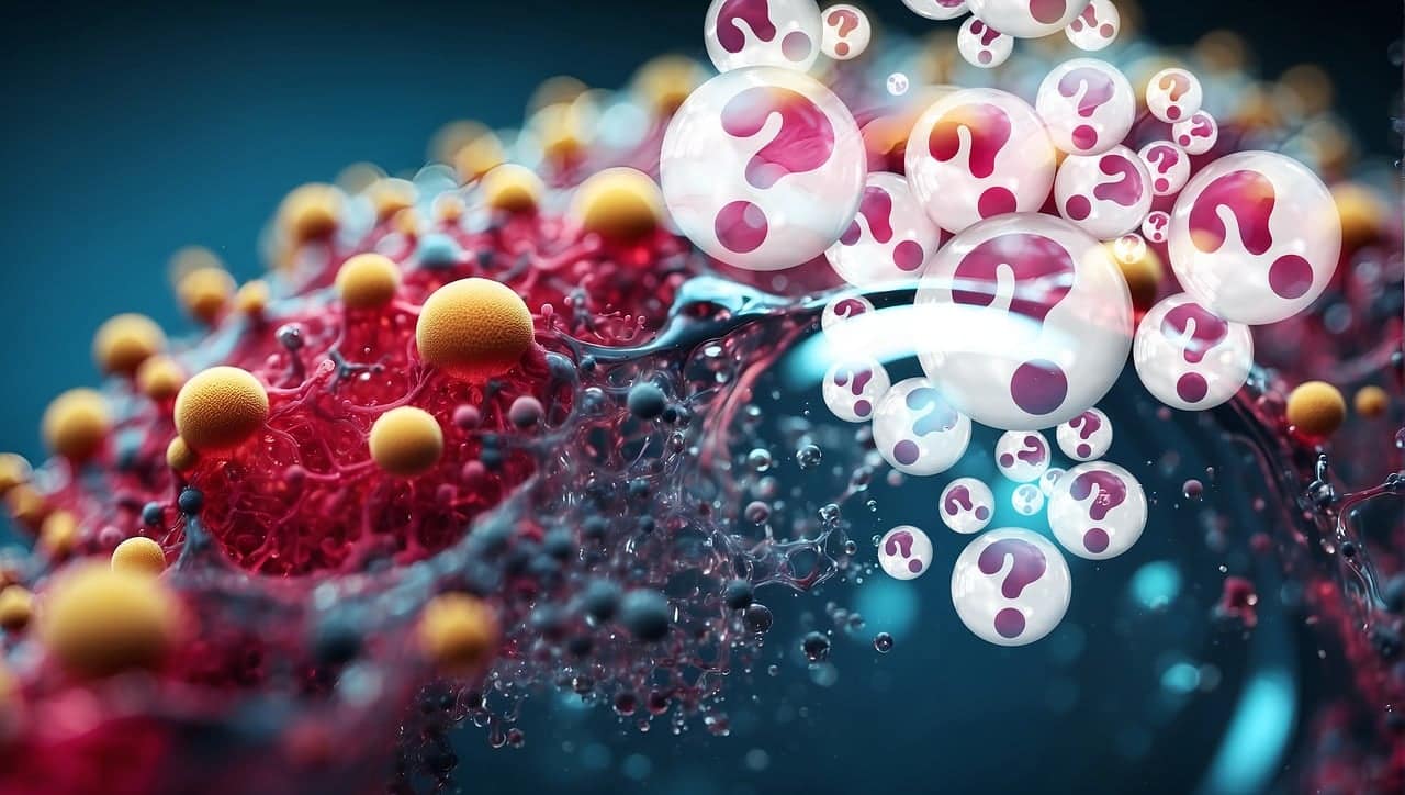 colorful image of a molecular structure