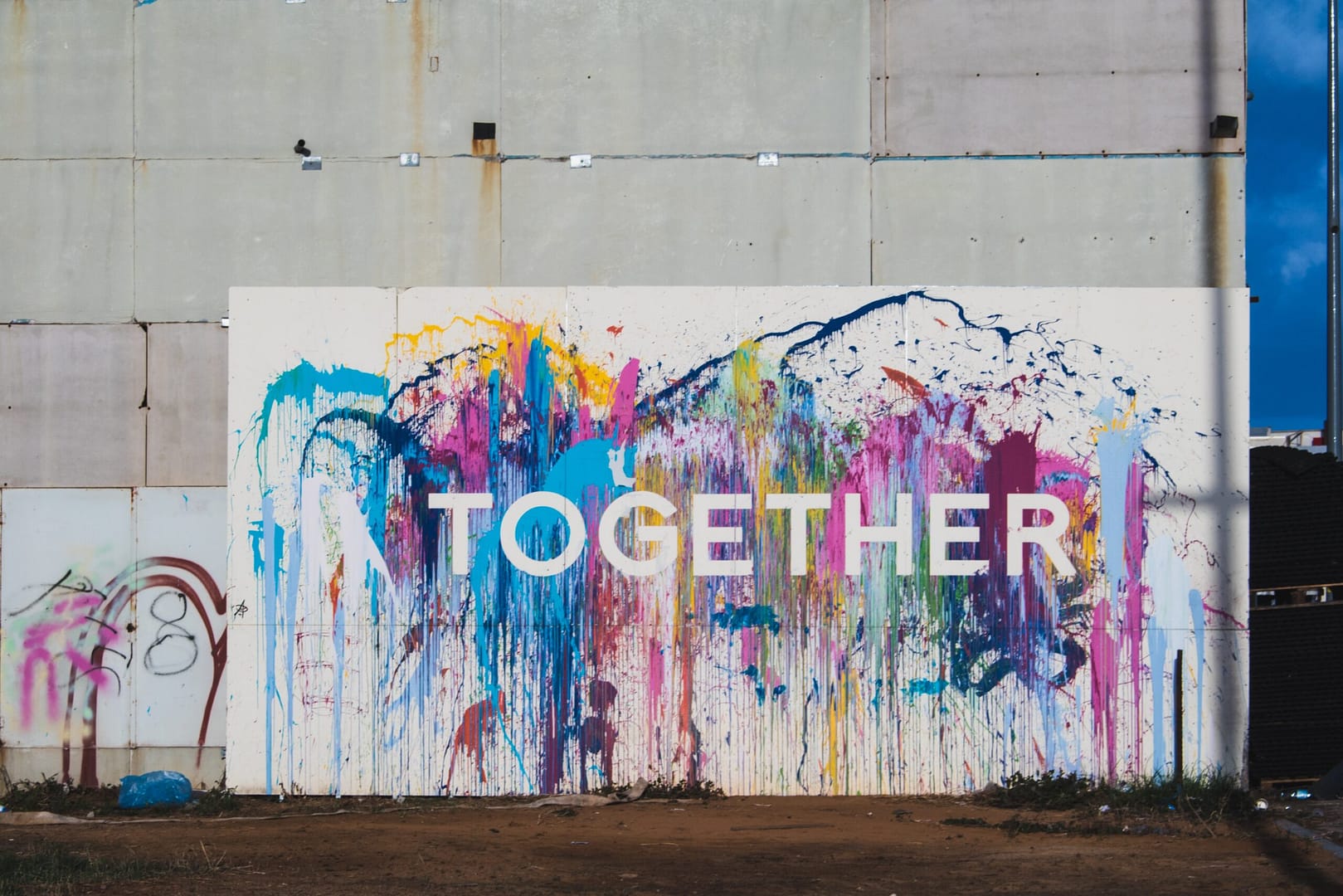 wall art rendering of the word "together"
