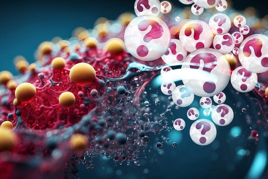 colorful image of a molecular structure